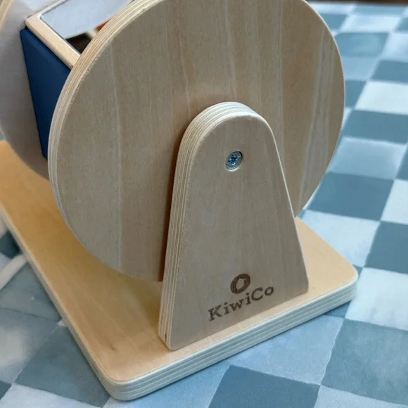 Kiwi Co Double Spinning Drum Montessori Wooden Toy - Picture 2 of 6